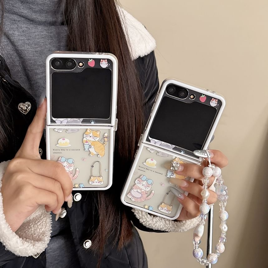 Cat Print Phone Case / Strap / Set