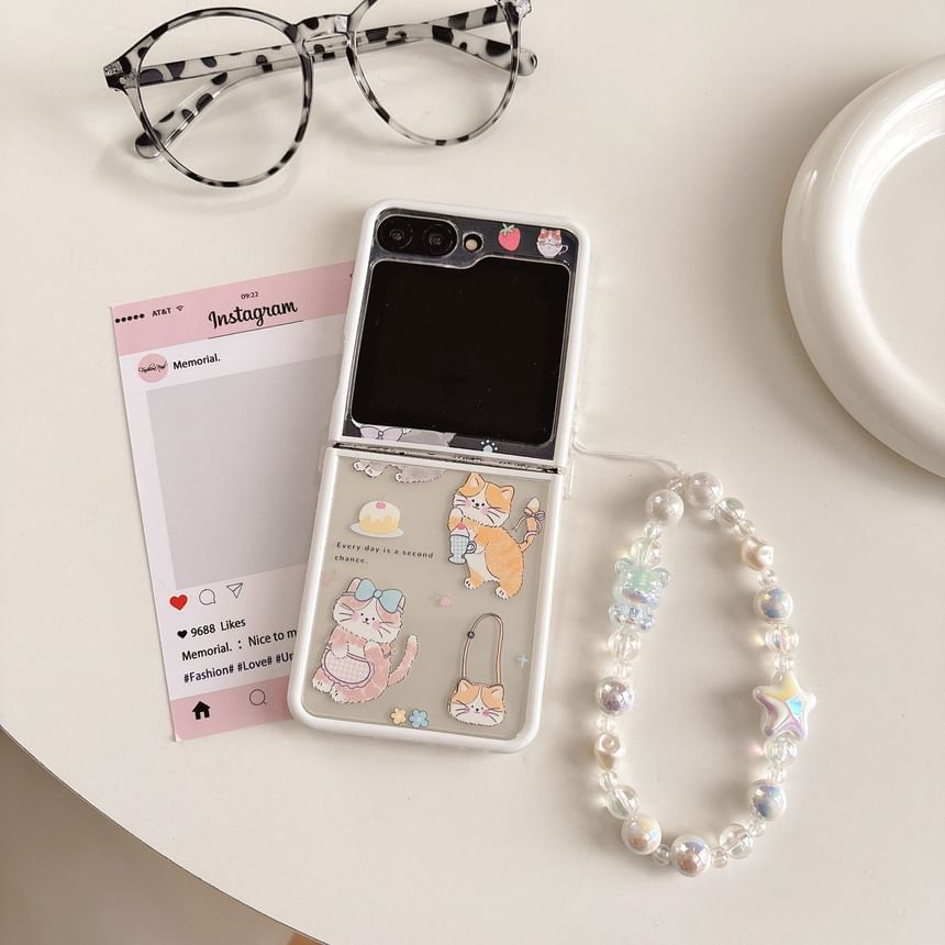 Cat Print Phone Case / Strap / Set