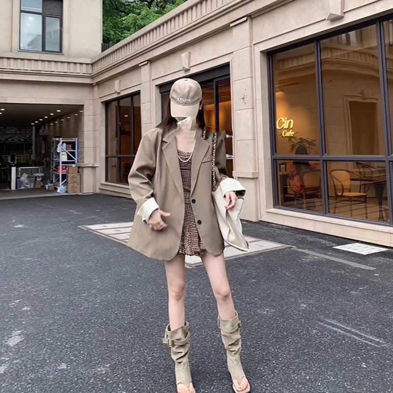 Buckled Thong Sandals