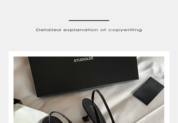 Pointed Kitten Heel Loafers Penny Slingback