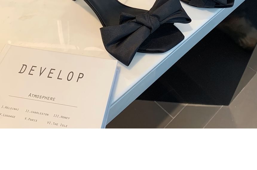 (Various Designs) Sandals Strap Bow Ankle