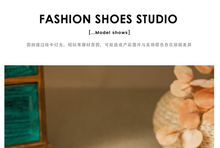 Heel Pointed Sandals Chunky