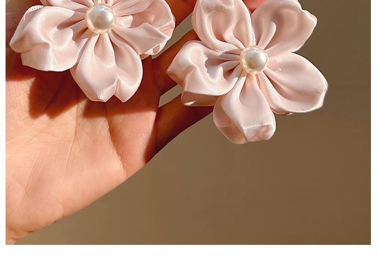 Clip / Hair Set Pearl Faux Flower