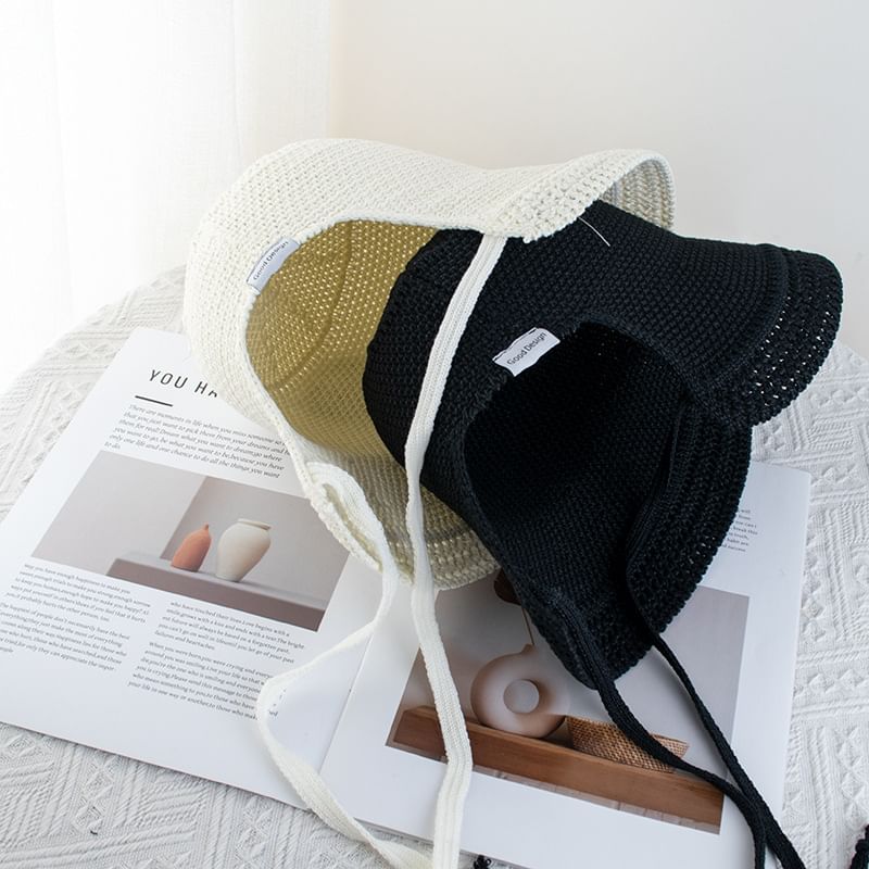 Cloche Textured Hat Plain