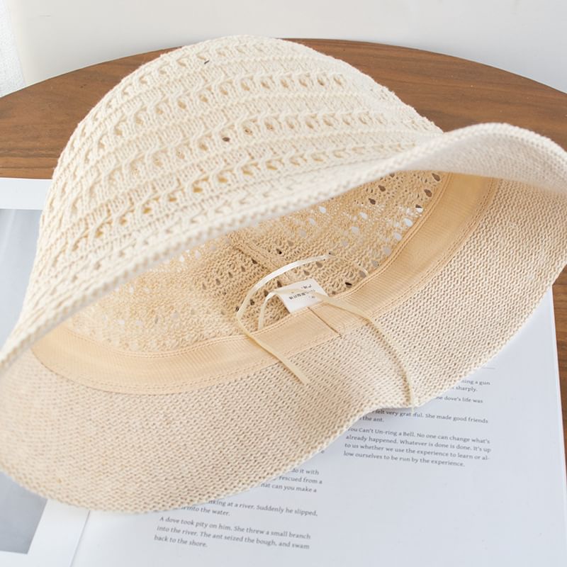 Cloche Textured Plain Hat