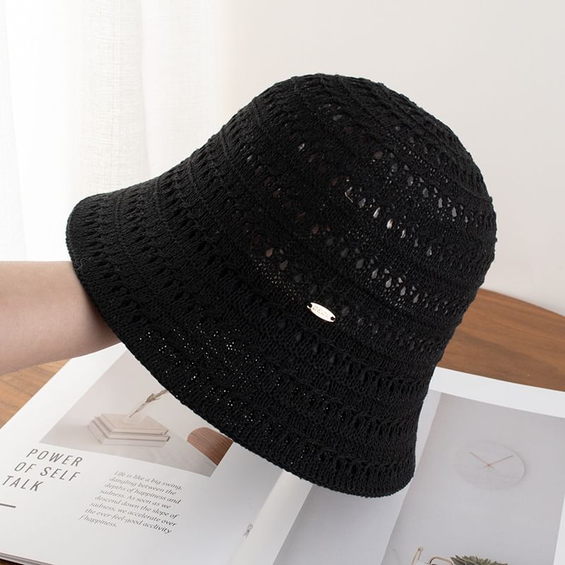 Cloche Textured Plain Hat