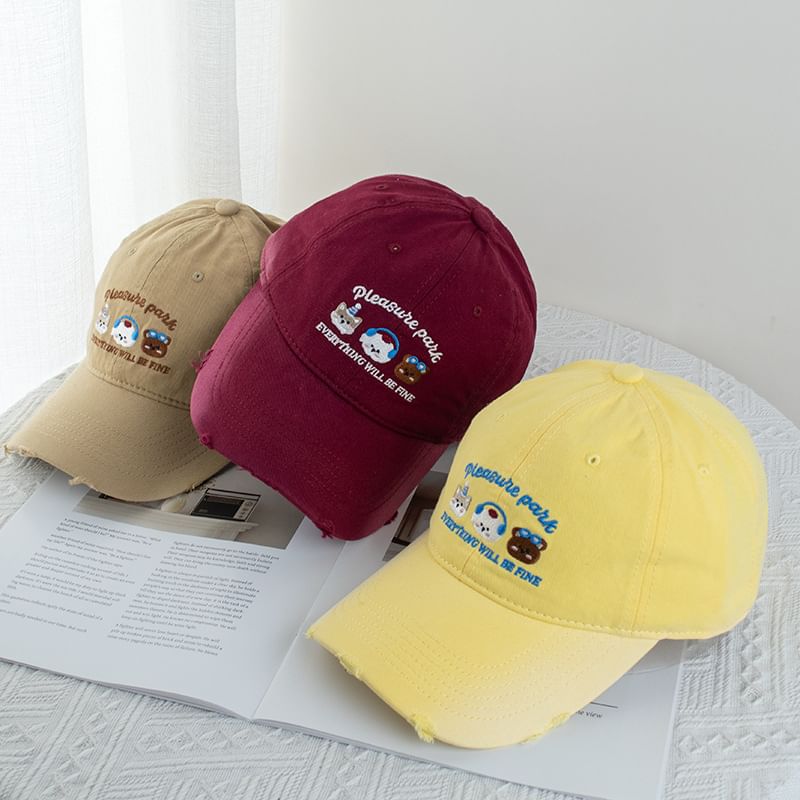 Cartoon Embroidered Cap Baseball
