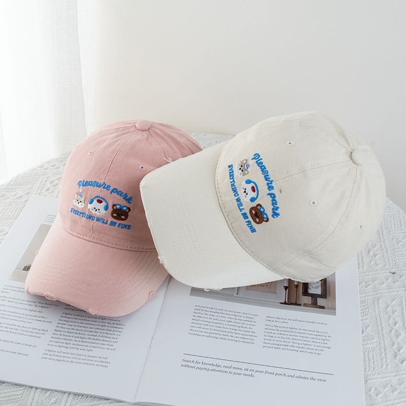 Cartoon Embroidered Cap Baseball