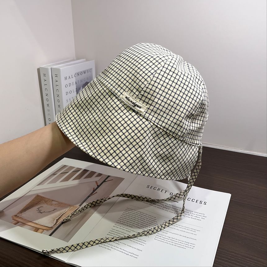 Cloche Plaid Hat