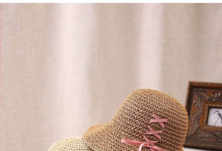 Straw Bucket Hat Bow