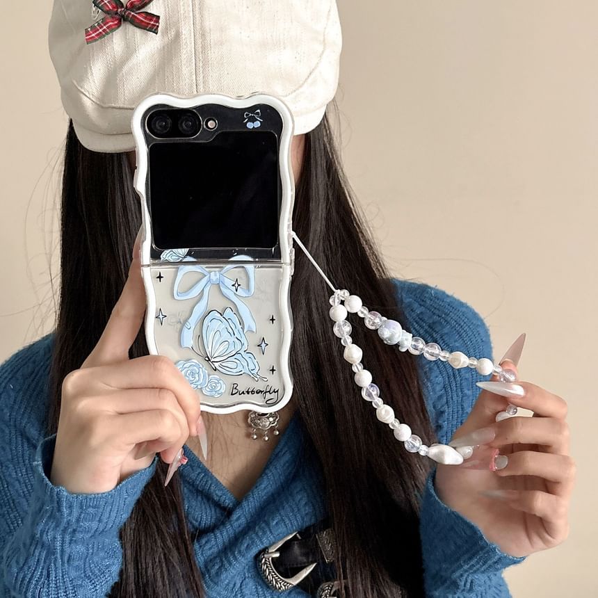 Rose Butterfly Phone Case / Strap / Set