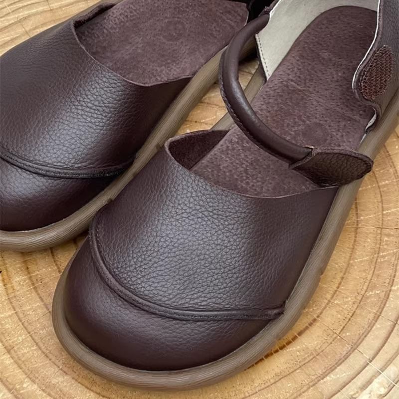 D'Orsay Leather Faux Shoes Platform