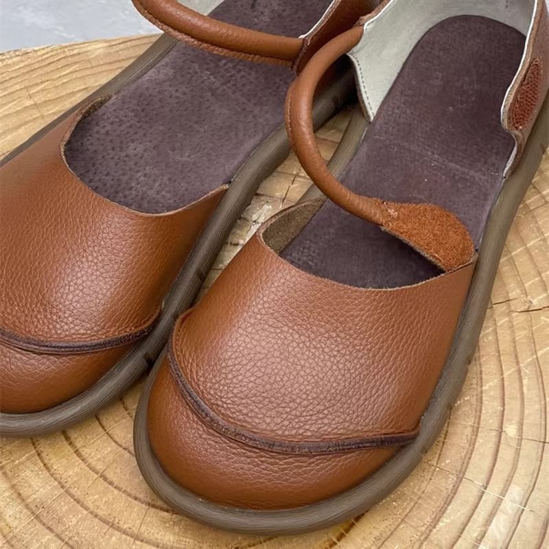 D'Orsay Leather Faux Shoes Platform