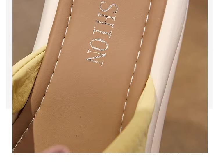 Floral Slide Sandals Platform