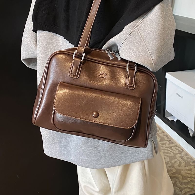Leather Faux Bag Carryall