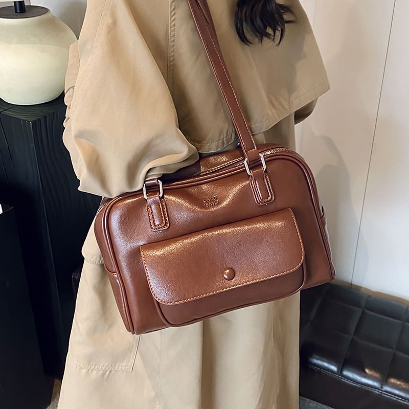 Leather Faux Bag Carryall