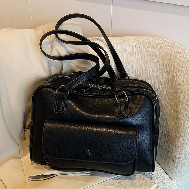 Leather Faux Bag Carryall