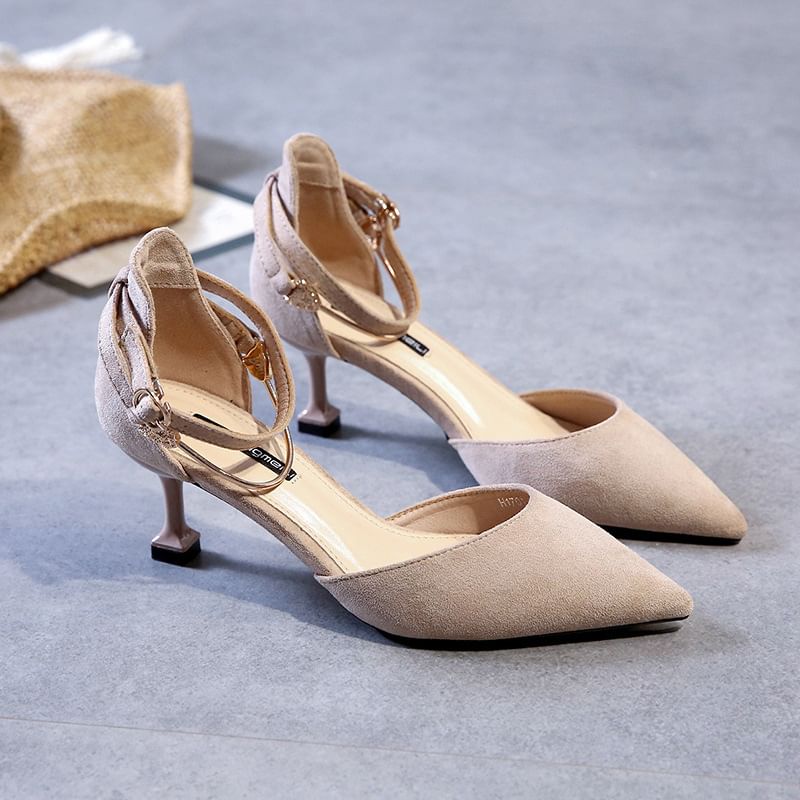 Pointed Ankle (Various Designs) Heel Sandals High Strap