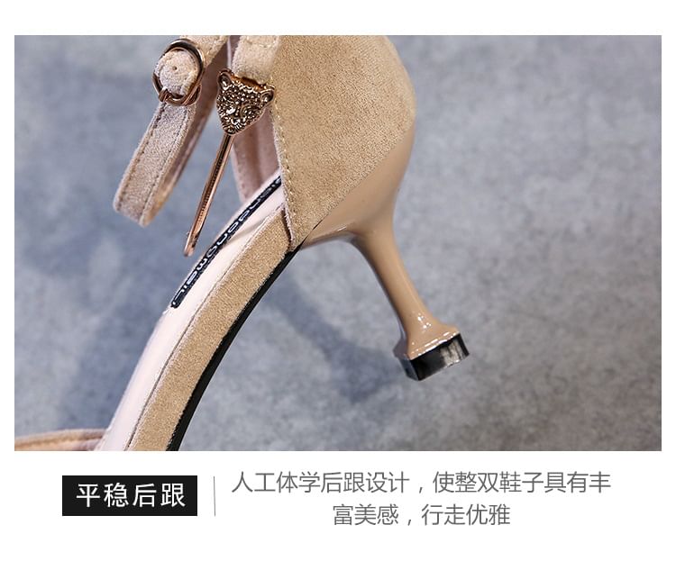 Pointed Ankle (Various Designs) Heel Sandals High Strap