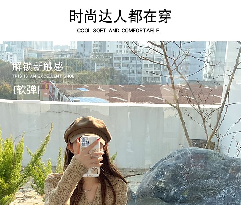 Buckled Rhinestone Slide Fringed Sandals Platform Trim