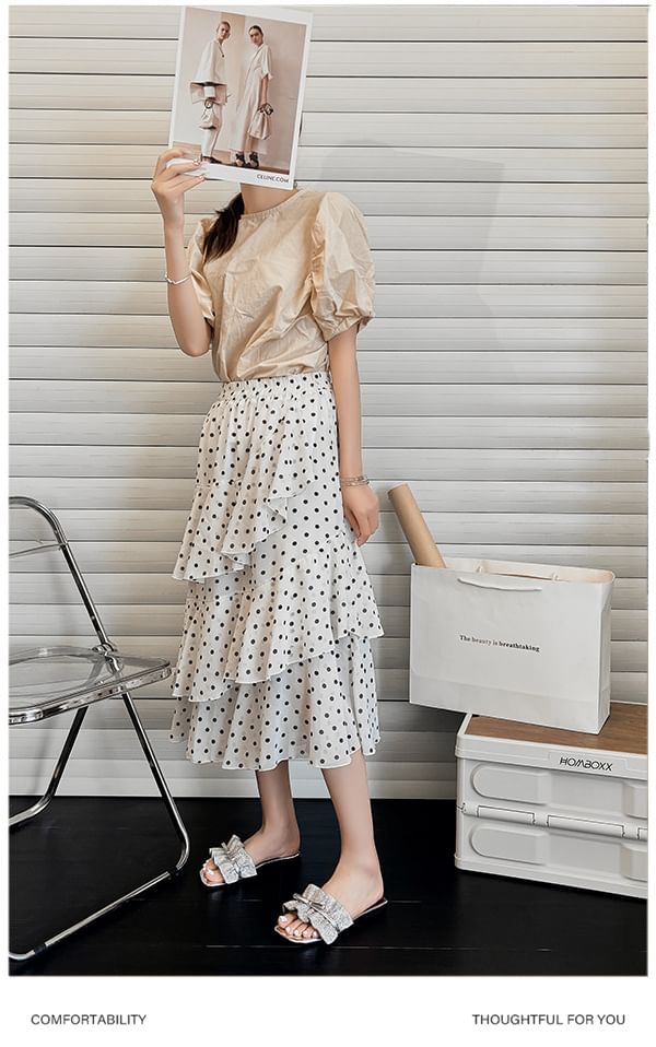 Ruffle Sandals Bow Slide