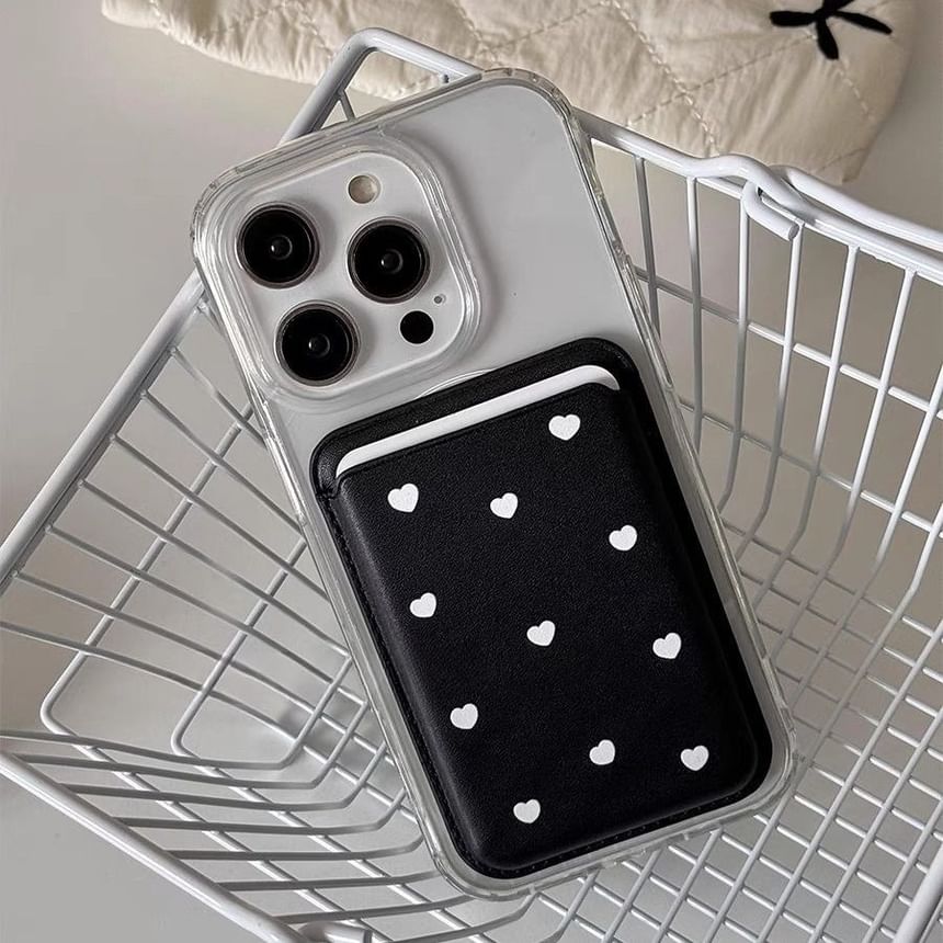 Card Magnetic / Case (Compatible Phone Holder Set with Heart MagSafe)
