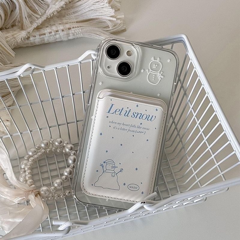 Magnetic Snowman Phone / Case Card MagSafe) with (Compatible