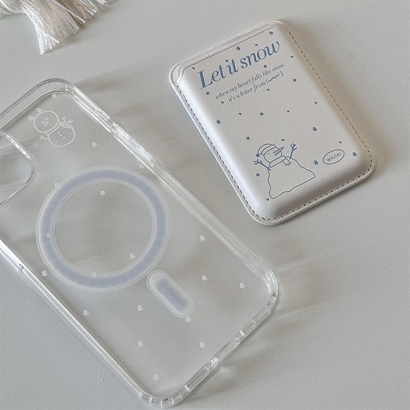 Magnetic Snowman Phone / Case Card MagSafe) with (Compatible
