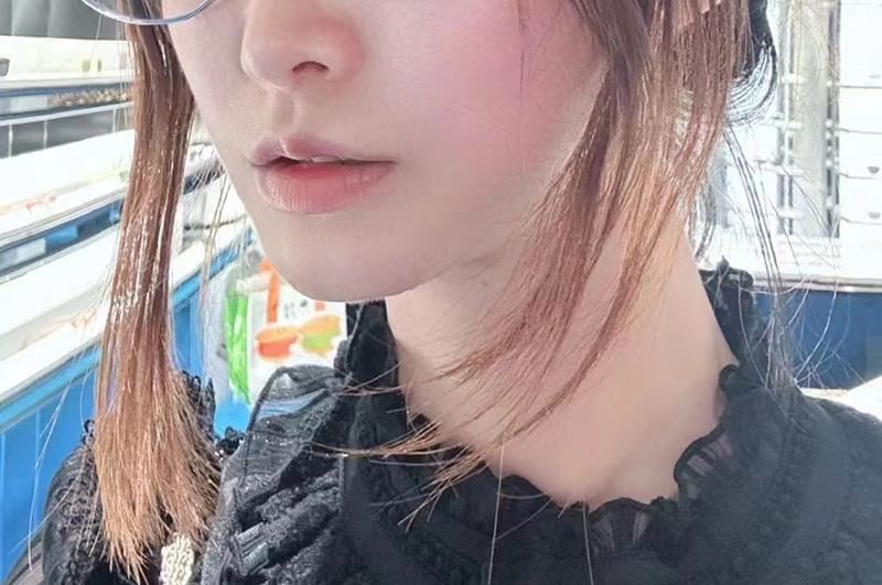 / Rhinestone Glasses Oval Sunglasses