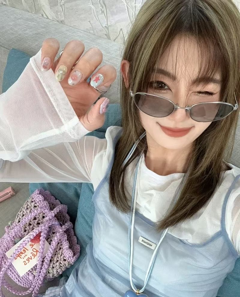 Metal Sunglasses Oval Frame