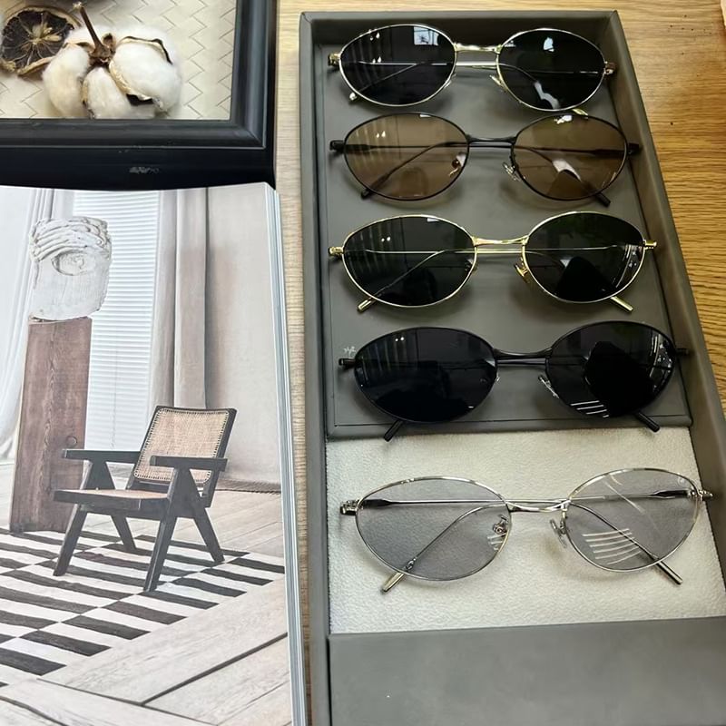 Metal Sunglasses Oval Frame