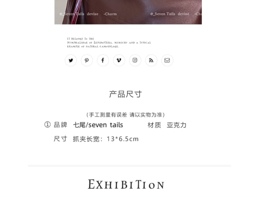 Acrylic Claw Hair Clip