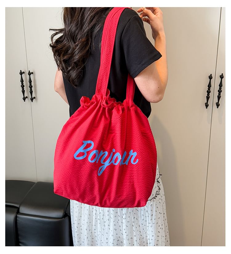 Canvas Tote Bag Lettering