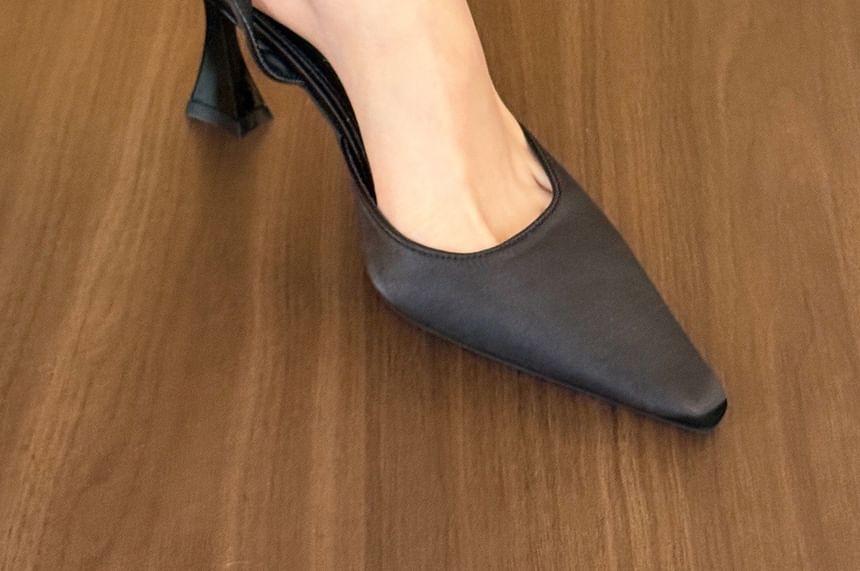 Heel High Strap Ankle Toe Pointed Sandals