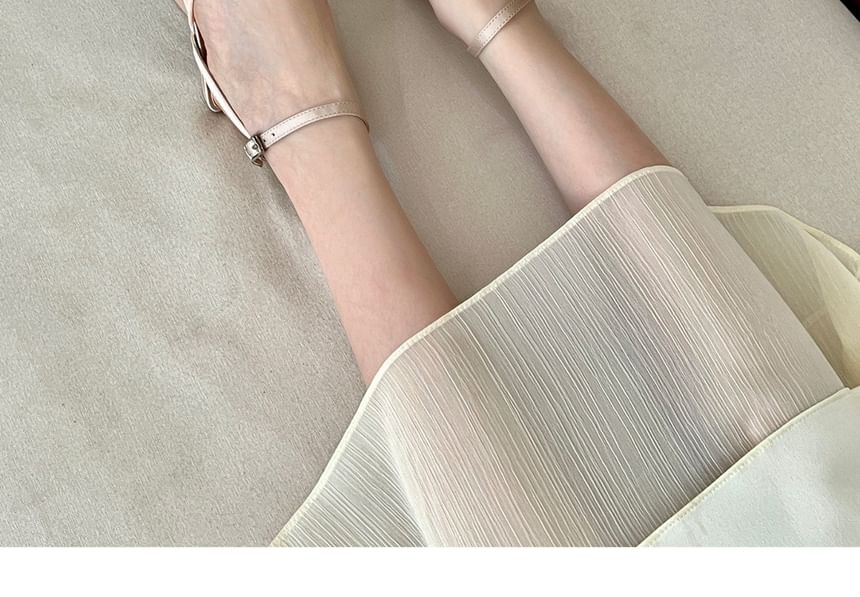 Strap Sandals Ankle Knot High Heel