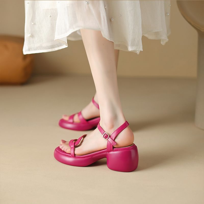 Sandals Chunky Heel Platform