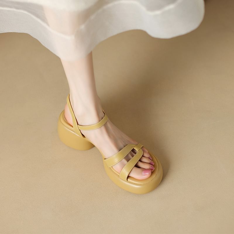 Sandals Chunky Heel Platform