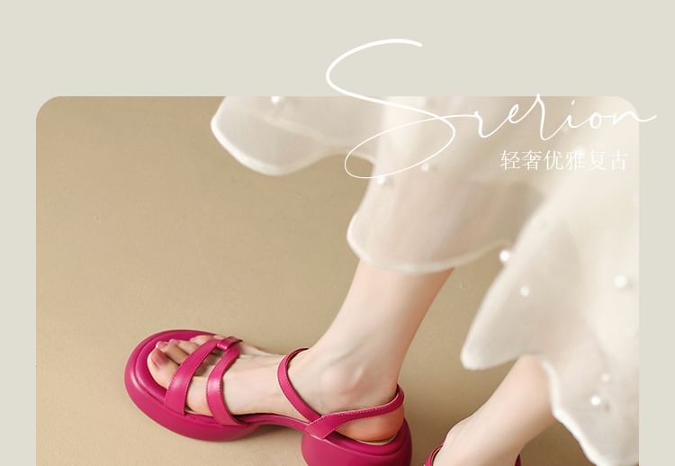 Sandals Chunky Heel Platform