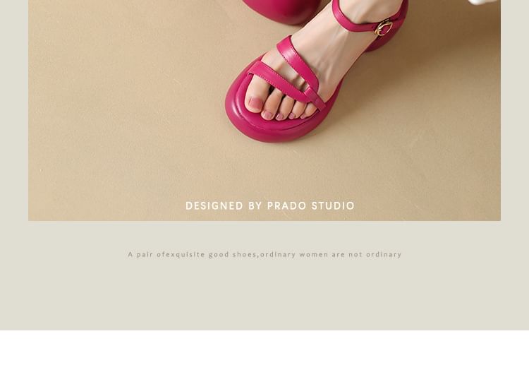 Sandals Chunky Heel Platform