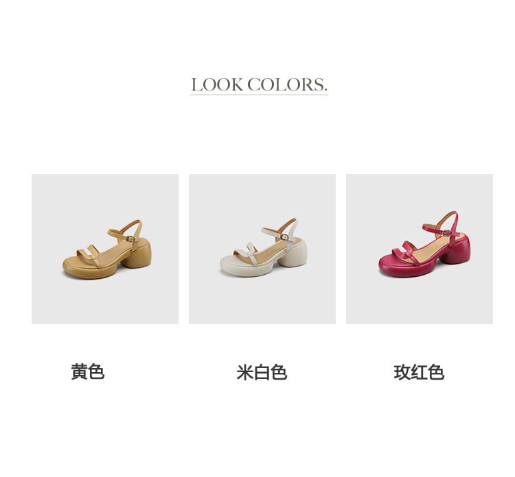 Sandals Chunky Heel Platform