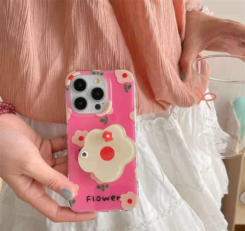 Case Phone with Magnetic Floral (Compatible MagSafe)