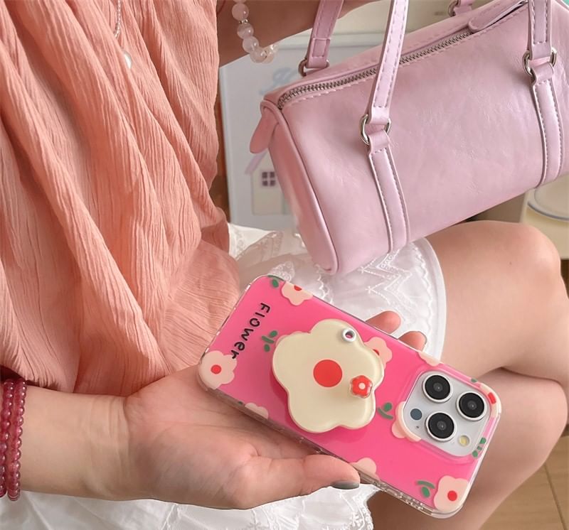 Case Phone with Magnetic Floral (Compatible MagSafe)