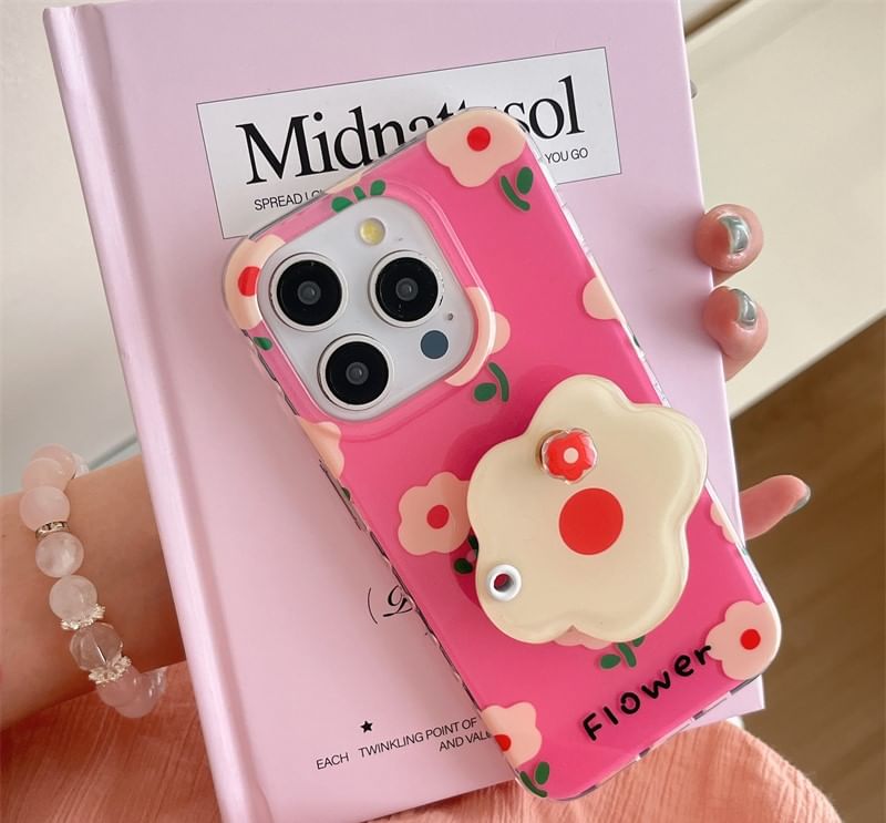 Case Phone with Magnetic Floral (Compatible MagSafe)