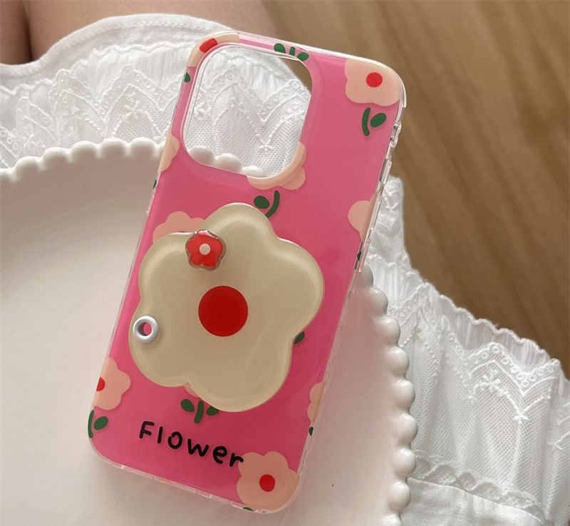 Case Phone with Magnetic Floral (Compatible MagSafe)