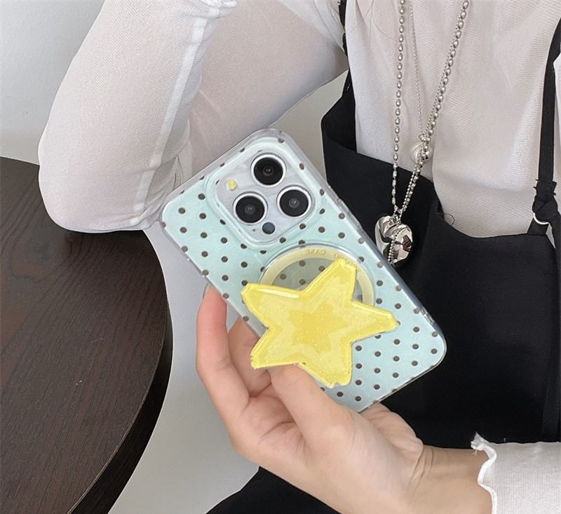 Case Polka Magnetic Phone with (Compatible Dot MagSafe)