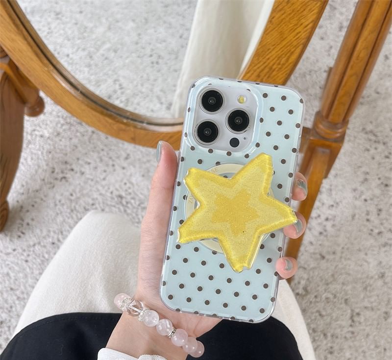 Case Polka Magnetic Phone with (Compatible Dot MagSafe)