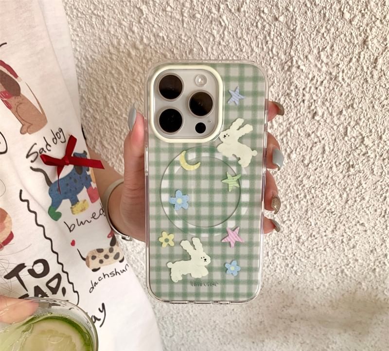 Case Rabbit Plaid Phone