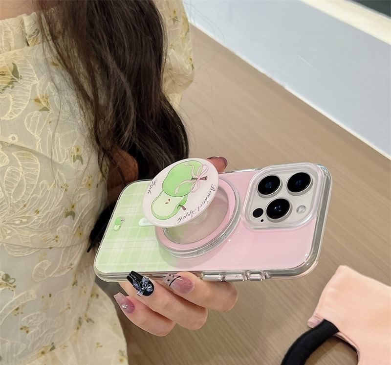with Apple Phone Case MagSafe) (Compatible Plaid Magnetic