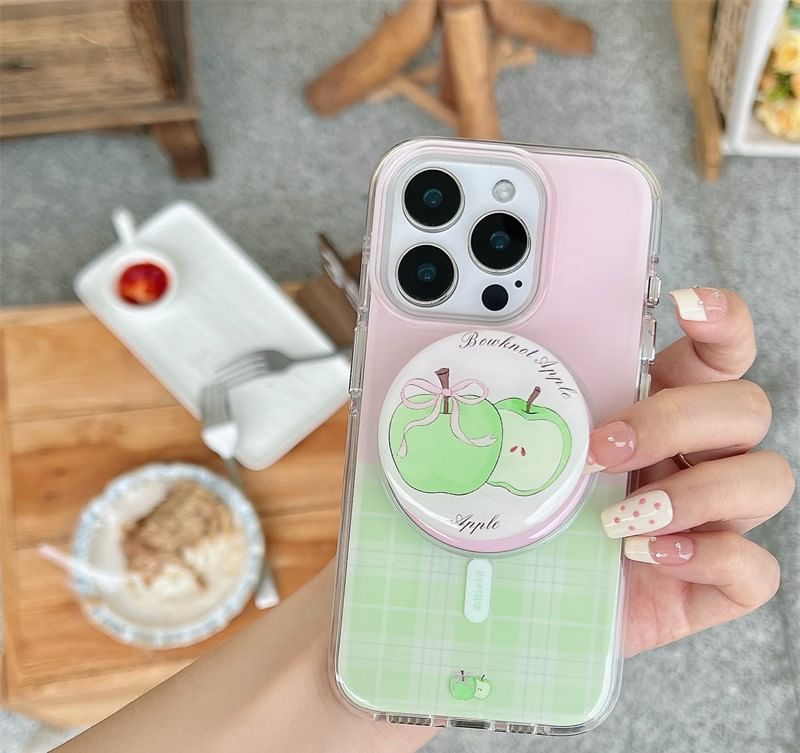 with Apple Phone Case MagSafe) (Compatible Plaid Magnetic