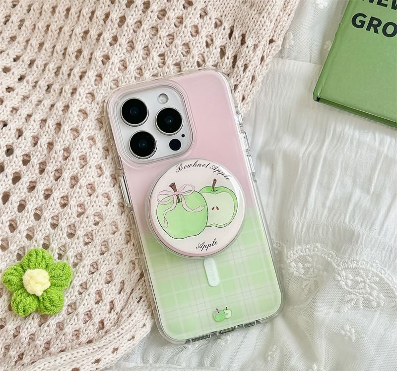 with Apple Phone Case MagSafe) (Compatible Plaid Magnetic